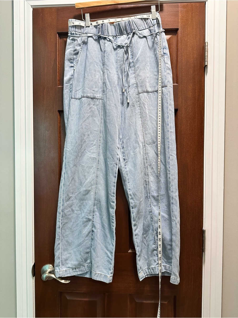 Light Blue Casual Drawstring Womens Pants. NWOT